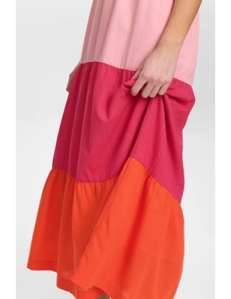 Nuprimrose Dress Rosa/naranja