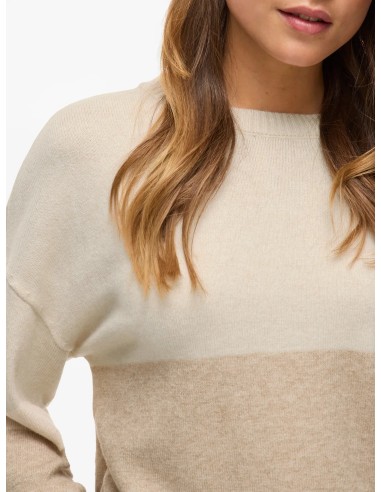 Viril Open O-neck Natural-melange