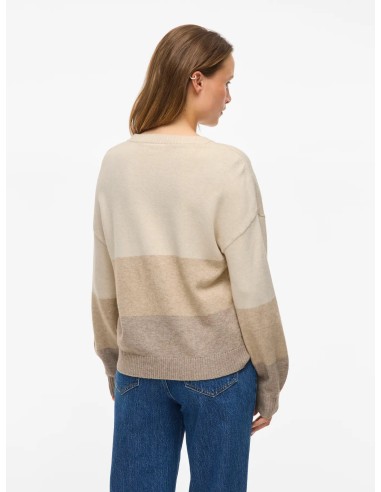 Viril Open O-neck Natural-melange