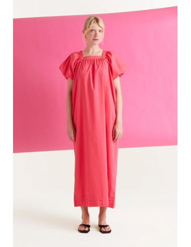 Vestido Popelin Fucsia