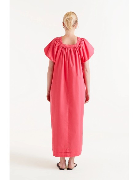 Vestido Popelin Fucsia