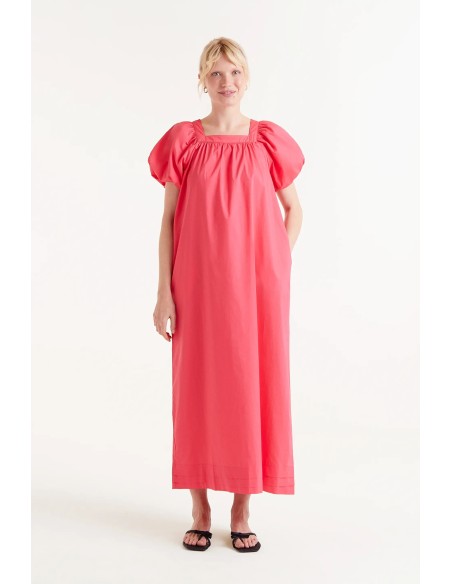 Vestido Popelin Fucsia