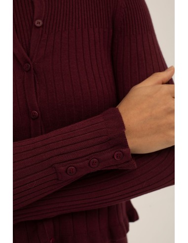 Sufouh Cardigan Granate