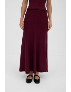 Safa Falda Midi Vuelo Granate 2