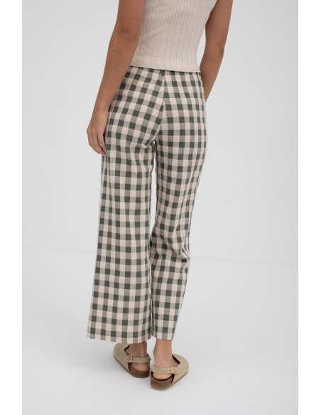 Pantalon Malasa?a Verde-oscuro