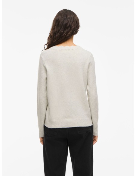 Jersey Vinikolina Vneck Suplightnatural