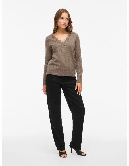 Jersey Vinikolina Vneck Falcon/melange