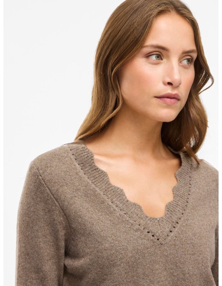 Jersey Vinikolina Vneck Falcon/melange