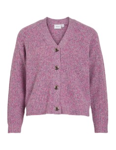 Visposa Vneck Knit Cardigan Sangria