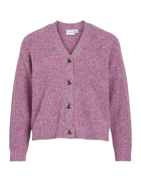 Visposa Vneck Knit Cardigan Sangria