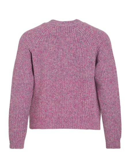 Visposa Vneck Knit Cardigan Sangria