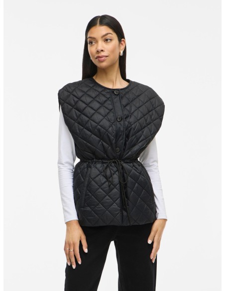 Vibenji Quilted Vest Black
