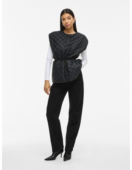 Vibenji Quilted Vest Black