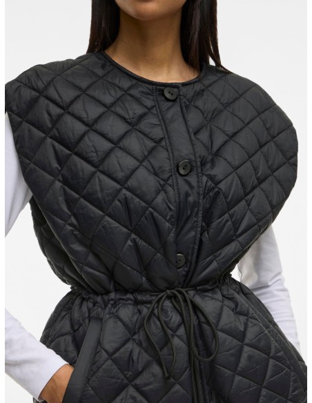 Vibenji Quilted Vest Black