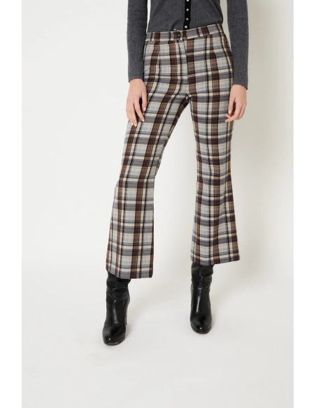 Pantalon Sesenta Tartan Marron