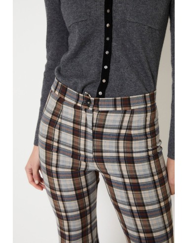 Pantalon Sesenta Tartan Marron