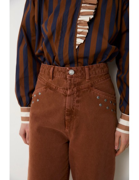 Jeans Corse Tachas Camel