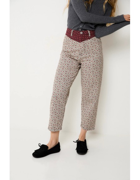 Jeans Corse Plumero Crudo