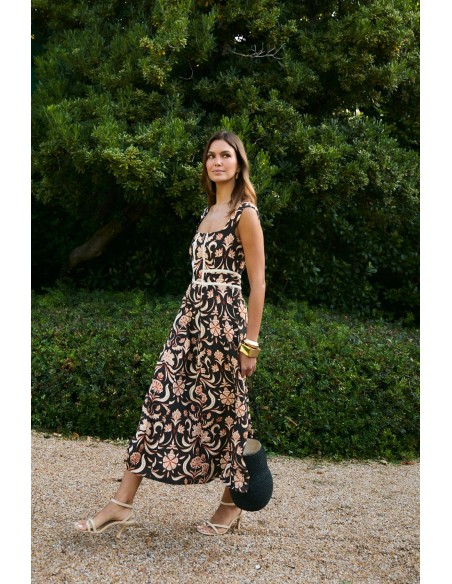 Vestido Corse Indiana Negro