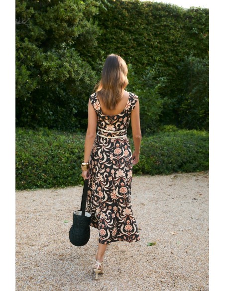 Vestido Corse Indiana Negro