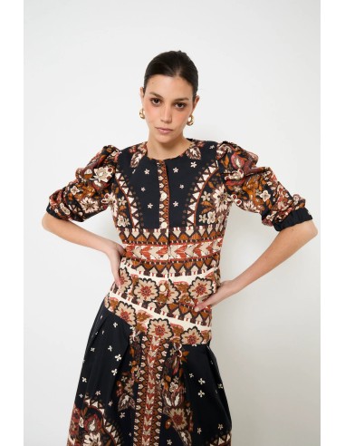 Chaqueta Farol Cenefa Negro