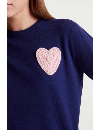 Jersey Print Corazon Navy