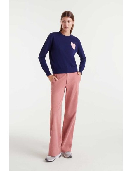 Jersey Print Corazon Navy