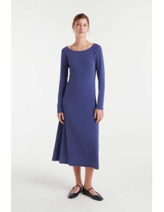 Vestido Shinny Midi Blue