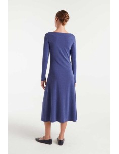 Vestido Shinny Midi Blue 2