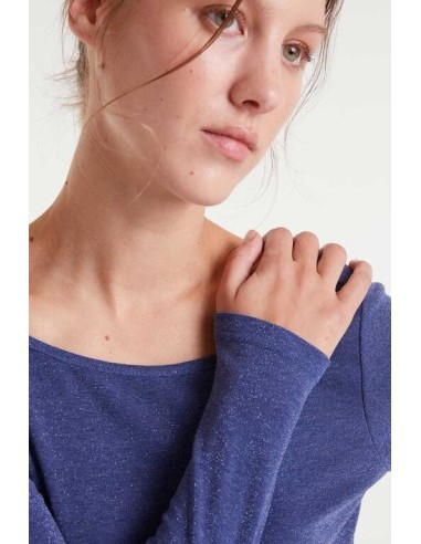 Vestido Shinny Midi Blue