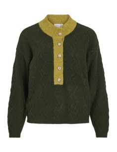 Vichino Button Knit Cardigan Deep-depths