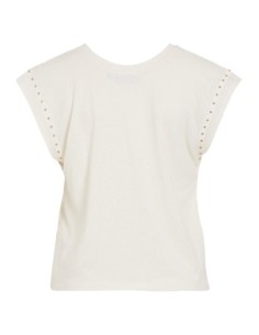 Vimelsina Vneck Studded Top Cloud_dancer 2