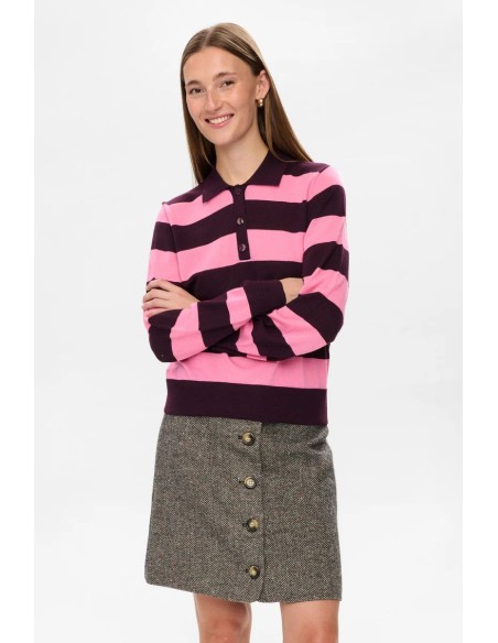 Jersey Nuchia Polo Pink-lemonade