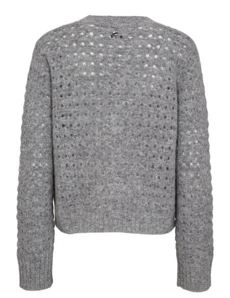 Chaqueta Nuriette Dot Pointelle Medium-grey