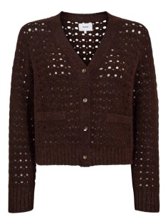 Chaqueta Nuriette Dot Pointelle Black/coffee