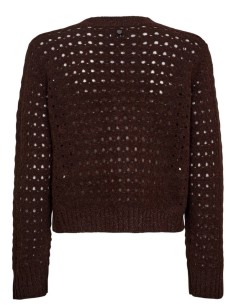 Chaqueta Nuriette Dot Pointelle Black/coffee 2