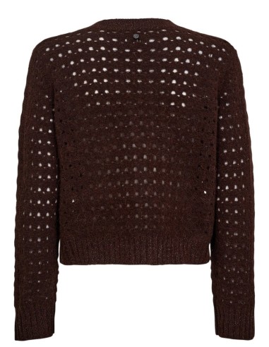 Chaqueta Nuriette Dot Pointelle Black/coffee