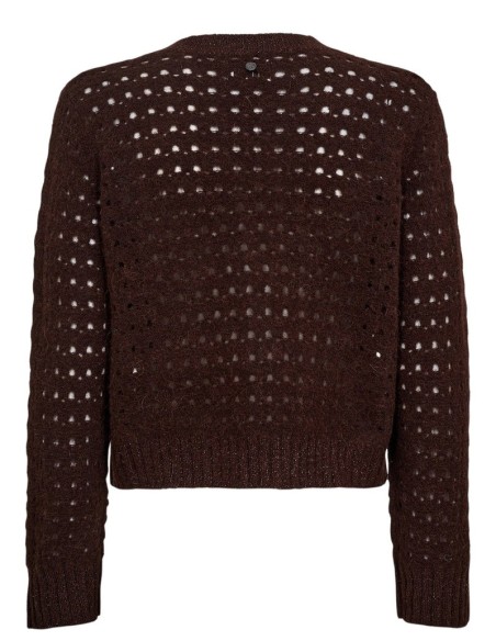 Chaqueta Nuriette Dot Pointelle Black/coffee