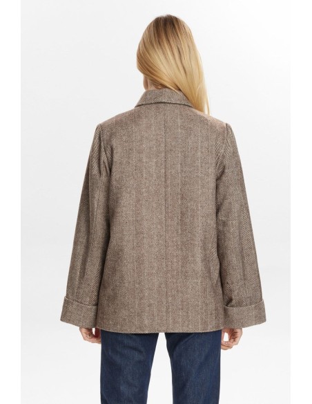 Nuraven Jacket Black/coffee