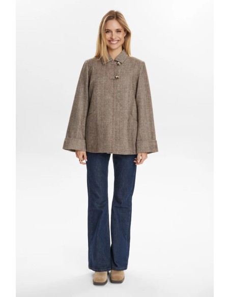 Nuraven Jacket Black/coffee