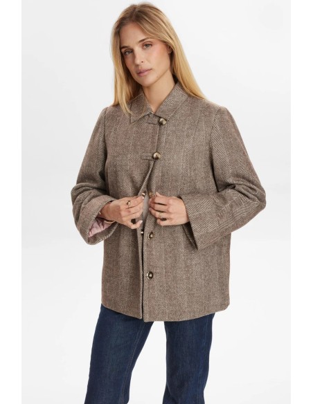 Nuraven Jacket Black/coffee