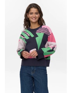 Nugraphi  Pullover Dark-sapphire