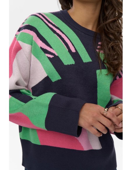 Nugraphi  Pullover Dark-sapphire