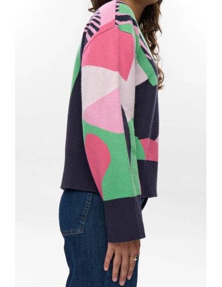 Nugraphi  Pullover Dark-sapphire