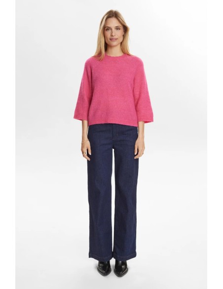 Nuriette Selma Pullover Flamingo-pink