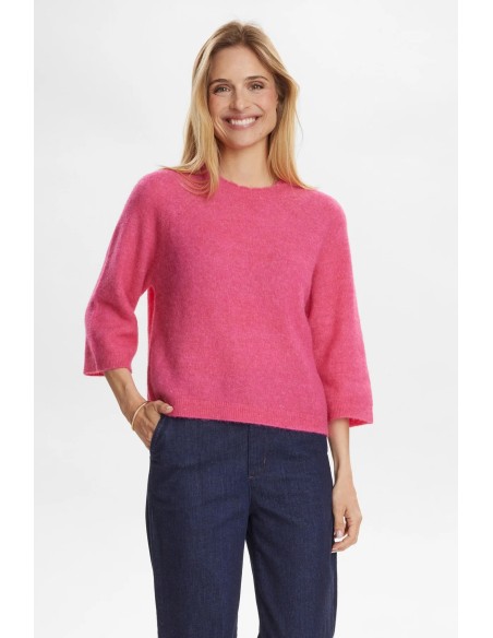 Nuriette Selma Pullover Flamingo-pink