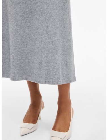 Viril Ankle Knit Skirt Medium-grey