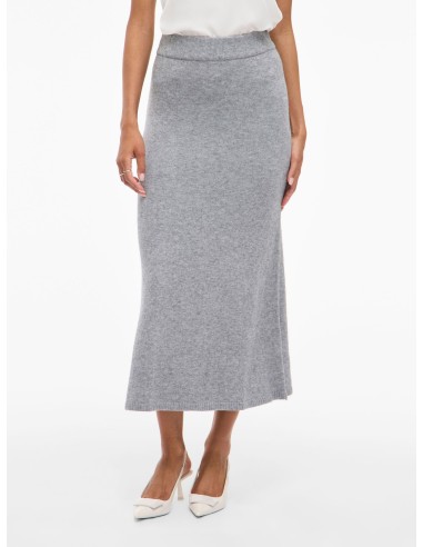 Viril Ankle Knit Skirt Medium-grey