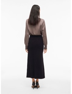 Viril Ankle Knit Skirt Black 2