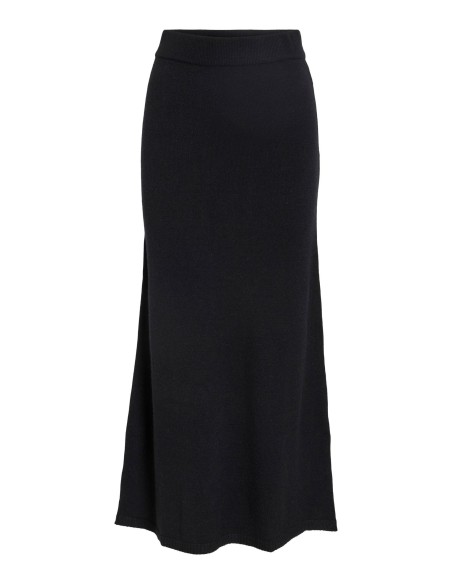 Viril Ankle Knit Skirt Black